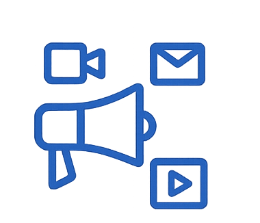 modern business icons on white background